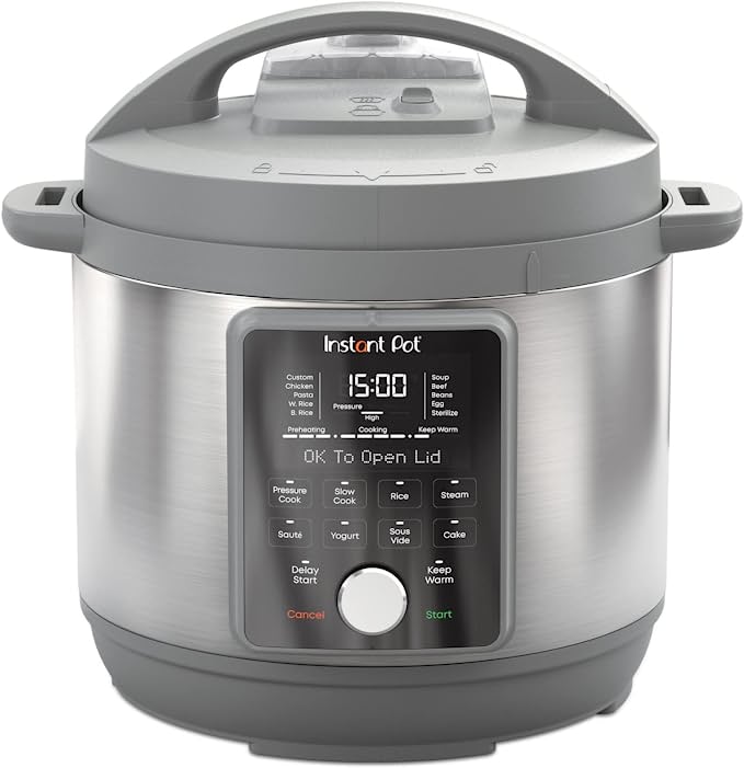 Instant Pot Duo Plus 9-in-1 Electric Pressure Cooker, Slow Cooker, Rice  Cooker, Steamer, Sauté, Yogurt Maker, Warmer & Sterilizer, Includes Free  App with over 1900 Recipes, Stainless Steel, 8 Quart